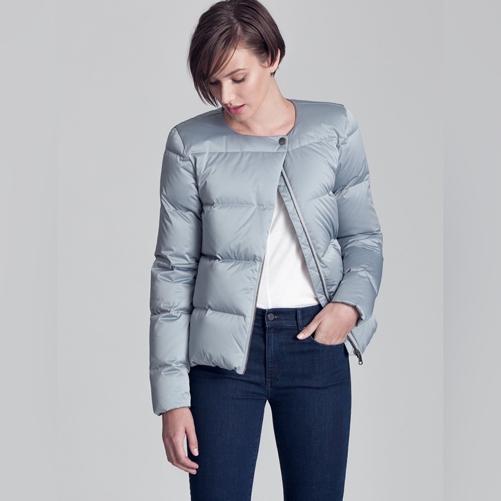 Aether The Brea Jacket Gray Down Puffer Jacket Size 2